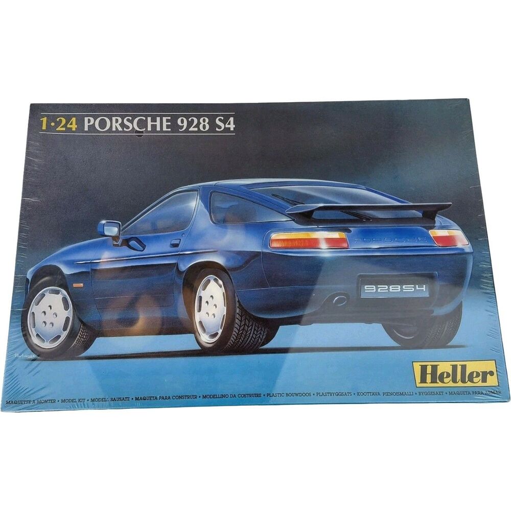 Heller 1:24 Porsche 928 S4 Blue Model Kit Sealed